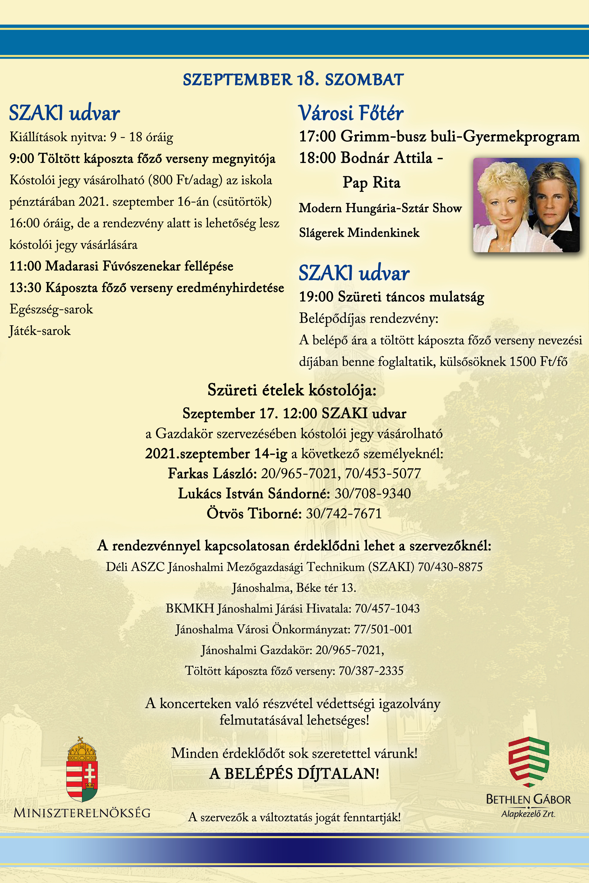 Jánoshalmi Szüreti Napok 2021